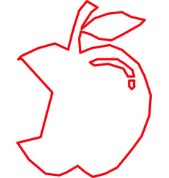 Apple Icon Friut Sign Design