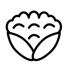 Cauliflower Thick Line Icon For Personal