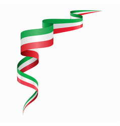 Italian Flag Wavy Abstract Background