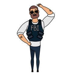 Young Man With Beard Fbi Agent