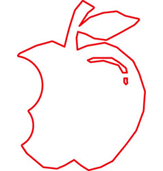 Apple Icon Friut Sign Design