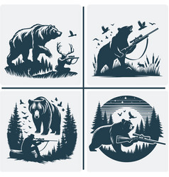 Bear Mountains Silhouette Svg Bundle File