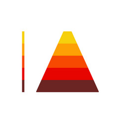 Isolated Pyramid For Business Design Diagram