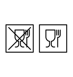 Not Food Grade Plastic Icon Food Grade Sign