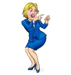 Caricature Of Hillary Clinton