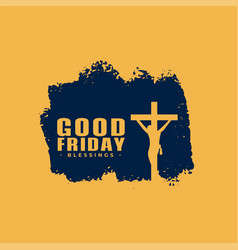 Good Friday Event Poster With Jesus Crucifixion