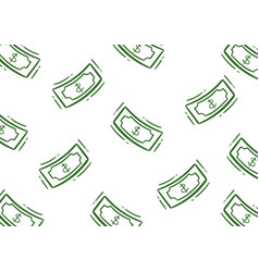 Green Flying Dollar Bill Pattern