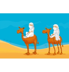 People Riding A Camel