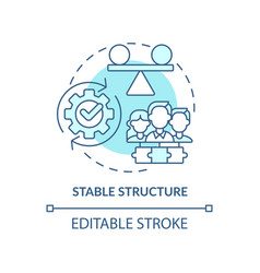 Stable Structure Turquoise Concept Icon