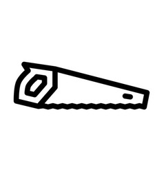 Crosscut Hand Saw Line Icon