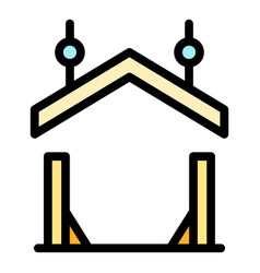 Roof Plan Icon Flat