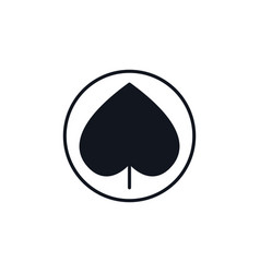 Spades Suit Concept Round Solid Icon Or Symbol