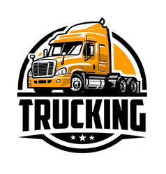 Trucking Circle Emblem Logo