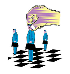 Abstract Clipart Of Business Chess