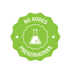 No Added Preservatives Icon Chemical Artificial