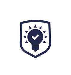 Patent Protection Icon On White