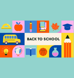 Vibrant Color Back To School Background Concept