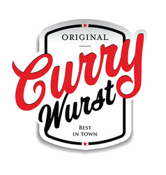 Curry Wurst German Food Sign