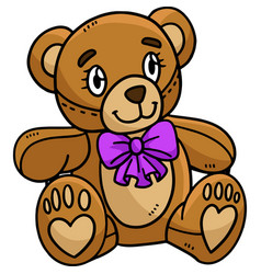 Teddy Bear Cartoon Colored Clipart