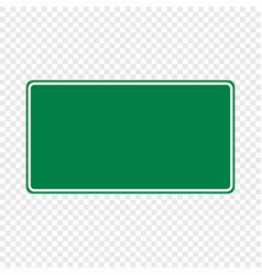 Blank Green Traffic Road Sign