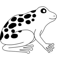 Bull Frog Line Art Animal