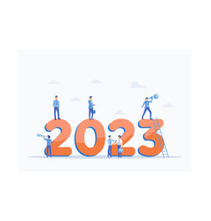 Happy New Year 2023 2023 Business Goals Concept