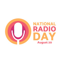 National Radio Day August 20 Holiday Concept