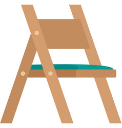 Folding Chair Icon Flat Isolated