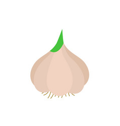 Garlic Vegetable Icon Line Colored Eps 10 Spice