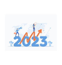 Happy New Year 2023 2023 Business Goals Concept