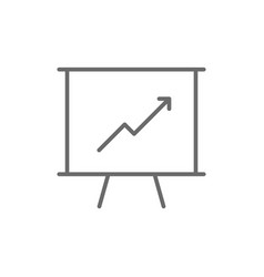 Presentation Data Analysis Icon With Black