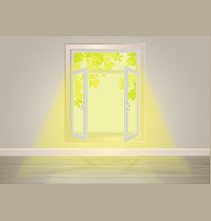 Window With Sunlight Inside House Template