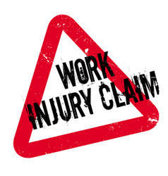 Work Injury Claim Rubber Stamp