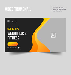 Creative Gym And Workout Exercise Video Thumbnail