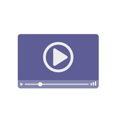 Stream Online Player Icon Flat Live Video