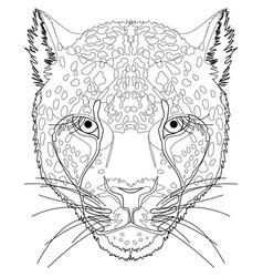 A Stylized Leopard Head