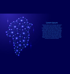 Greenland Map Of Polygonal Mosaic Lines Network