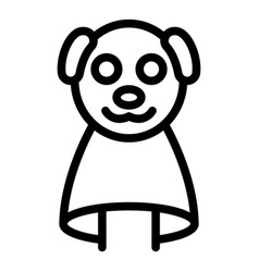 Dog Puppet Icon Outline Show Stage