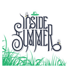 Inside Summer Lettering Sign