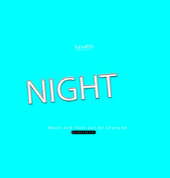 Night Text Effect