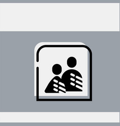 Two Persons - Minimalist Icon Man And Woman