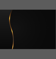 Abstract Black Background With Gold Stripe