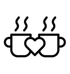 Cup Outline Valentine And Logo Icon New Year Icon