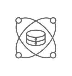 Data Science Analysis Icon With Black