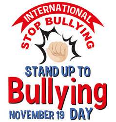 International Stand Up To Bullying Day Banner