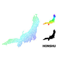 Spectrum Pixelated Map Honshu Island