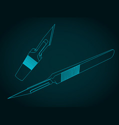 Scalpel Isometric Blueprint