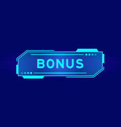 Futuristic Hud Banner That Have Word Bonus