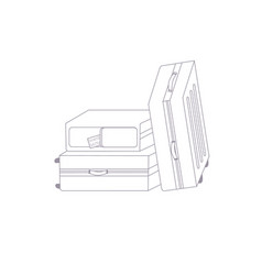 Pile Of Suitcases Luggage Travel Concept