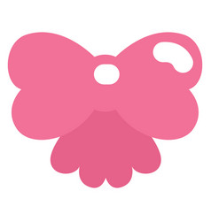 Pink Easter Bow On A White Background